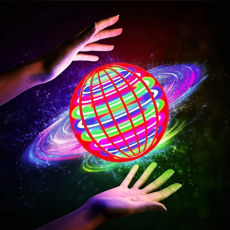 Drone Ball Rc - Balle volante à suspension LED couleur,