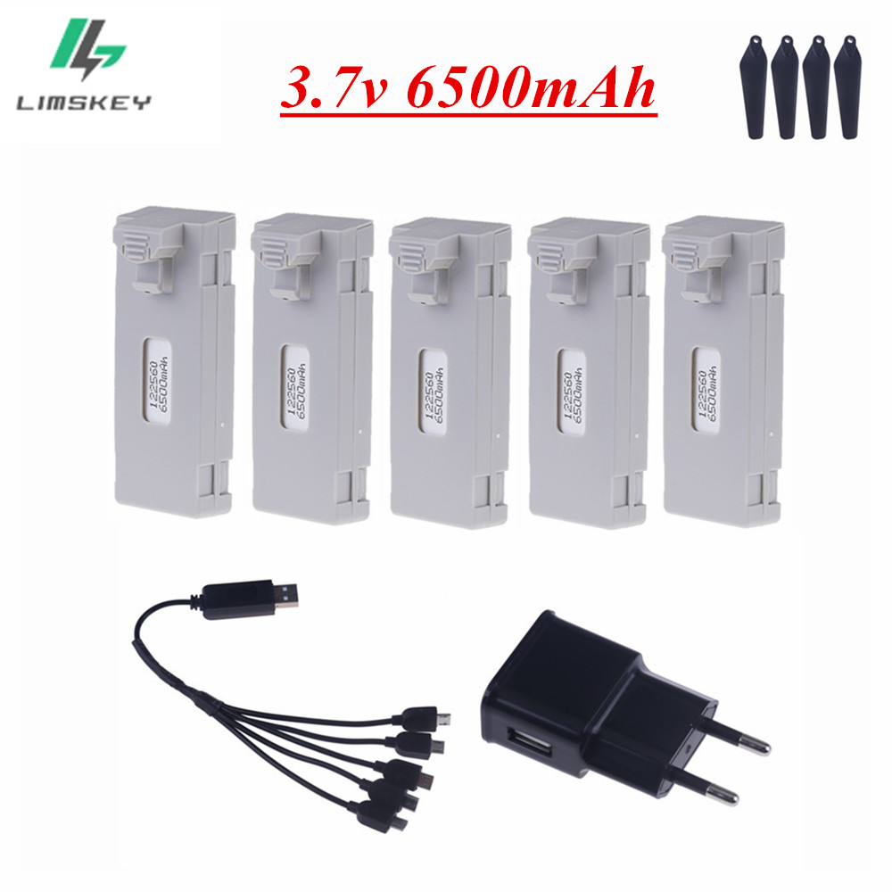 Drone Rc S1S - Batterie de Drone RC 3.7V 6500mAh,
