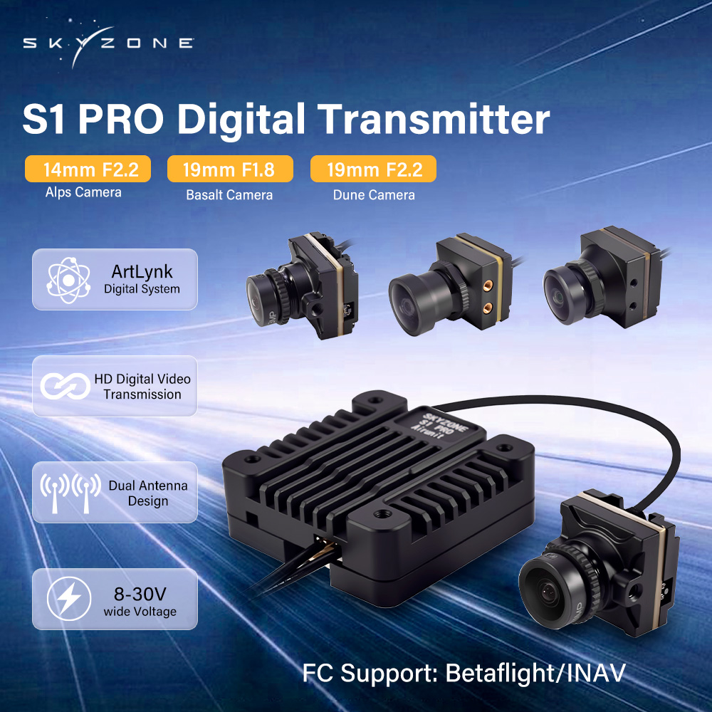 Drone Rc S1S - Transmetteur numérique SKYZONE S1 PRO 1080P