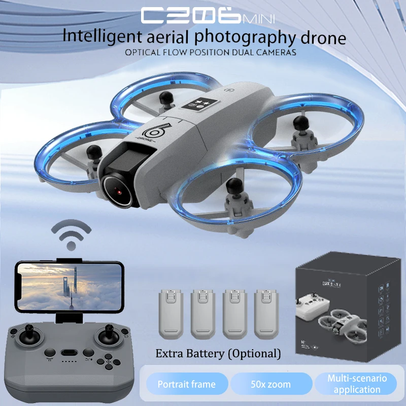 Drone Rc Helicopter With Camera - CZ06 Mini Drone quadrirotor RC -
