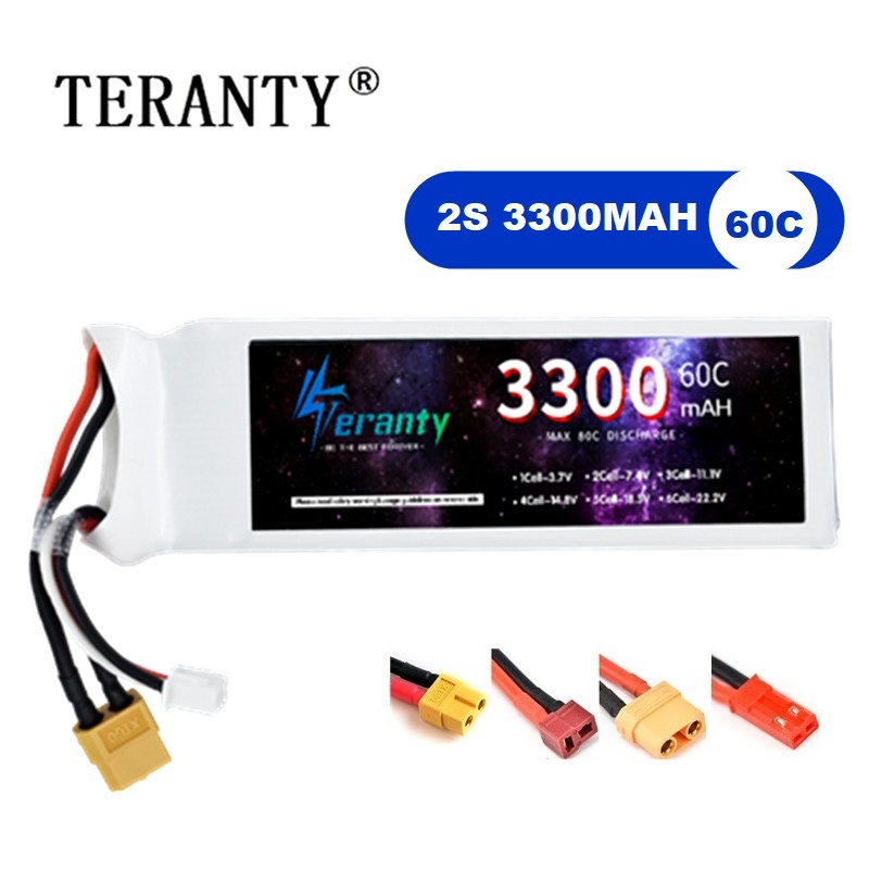 Drone Lipo Battery - Batterie LiPo 2s 7.4V 3300mAh 60C