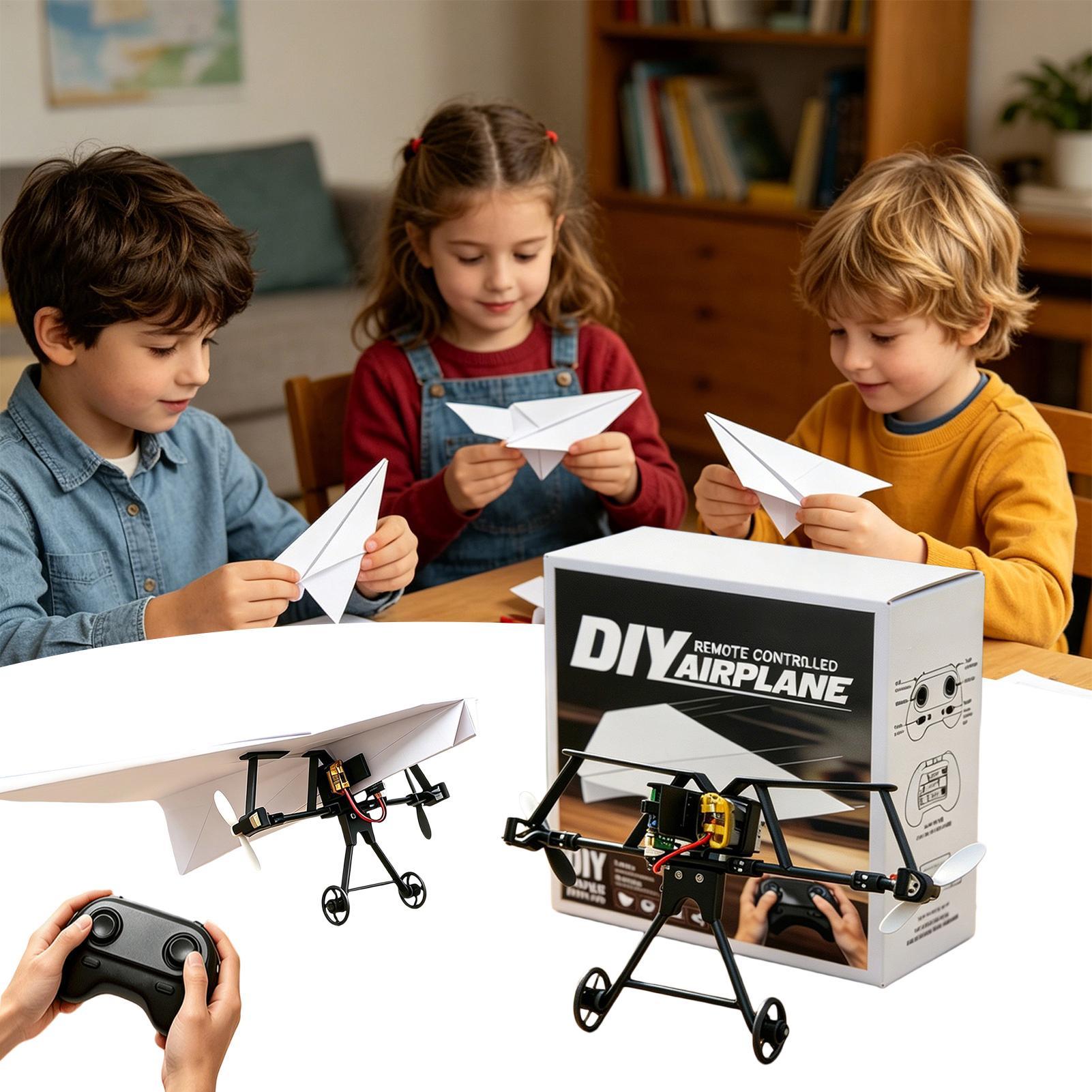 Plane Drone Rc - Kit d'avion en papier RC à