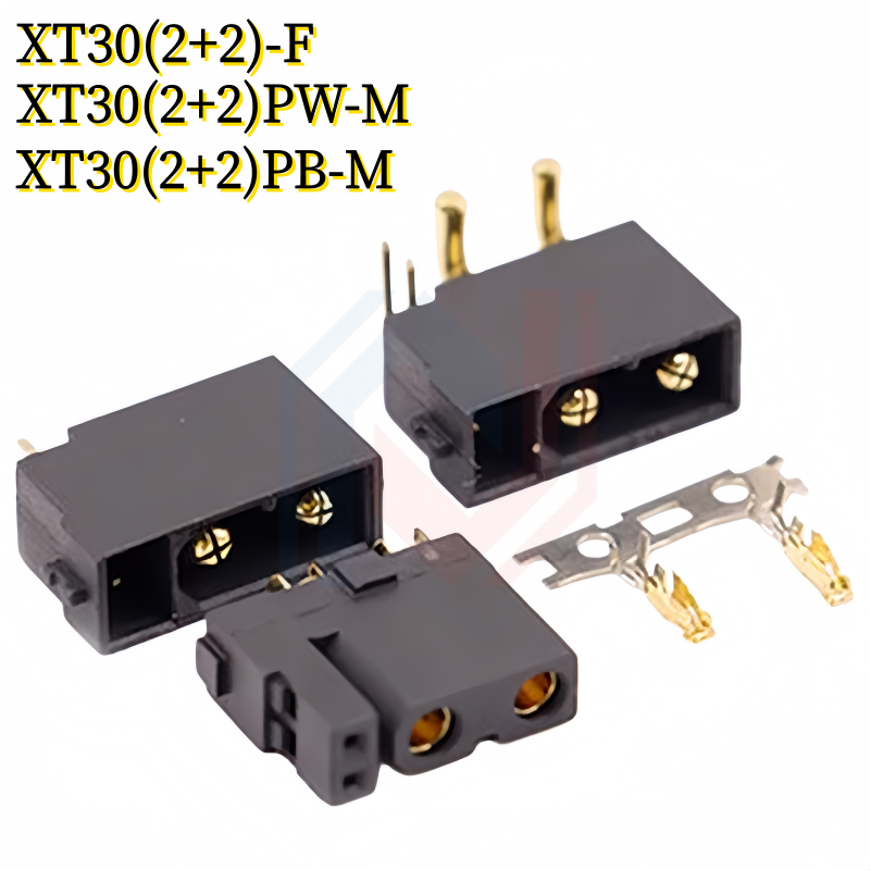 Drone Rc Signal - Connecteur mâle-femelle plaqué or XT30(2+2) XT30PB/PW(2+2)