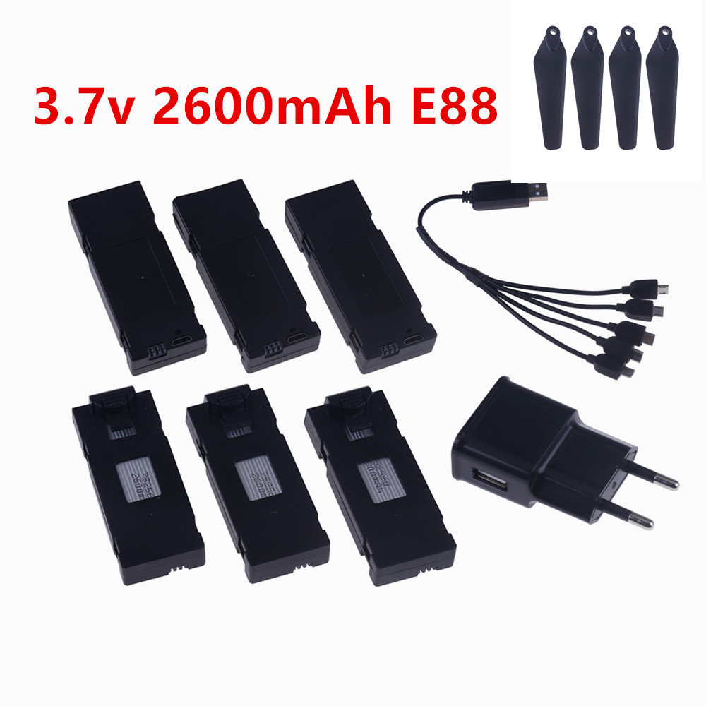 Drone Rc S1S - Batterie de Drone RC 3.7V 2600mAh,