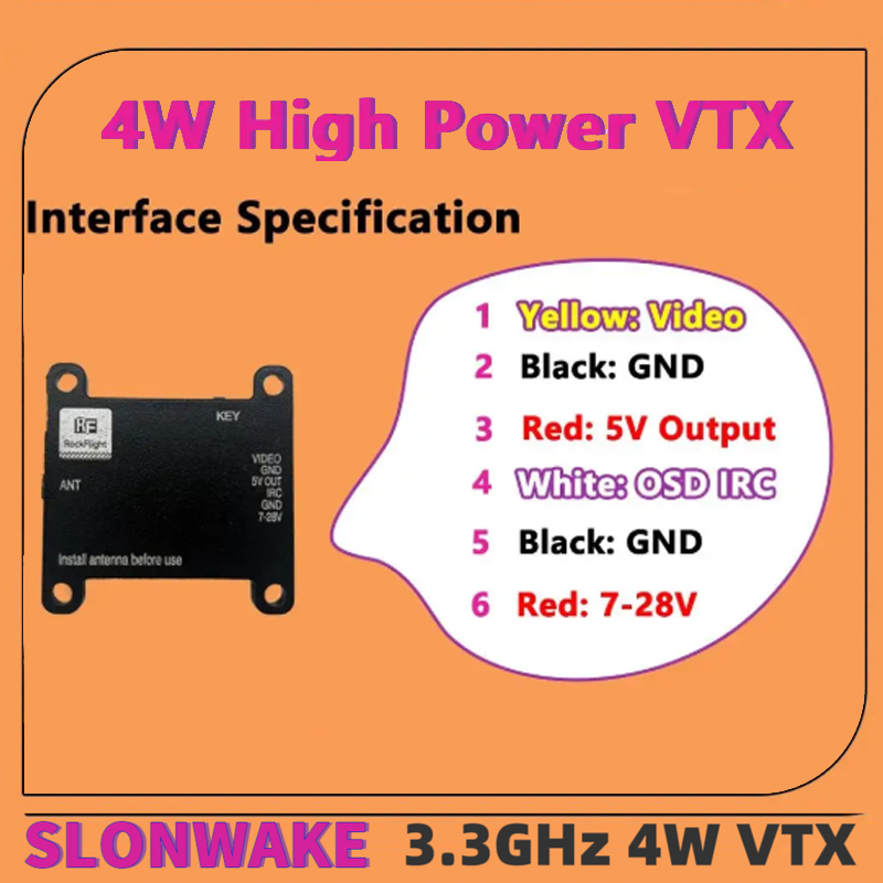 Émetteur vidéo VTX SLONWAKE FP - Drone And Car avis et prix