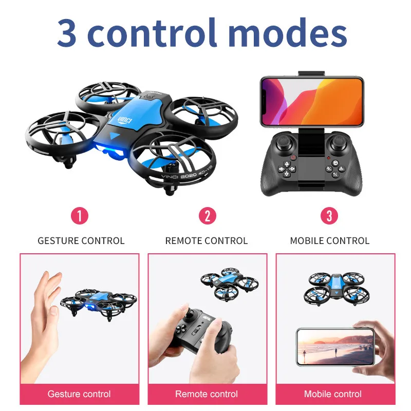 Nouveau mini drone V8 4K profe - Drone Rc Helicopter With Camera avis et prix