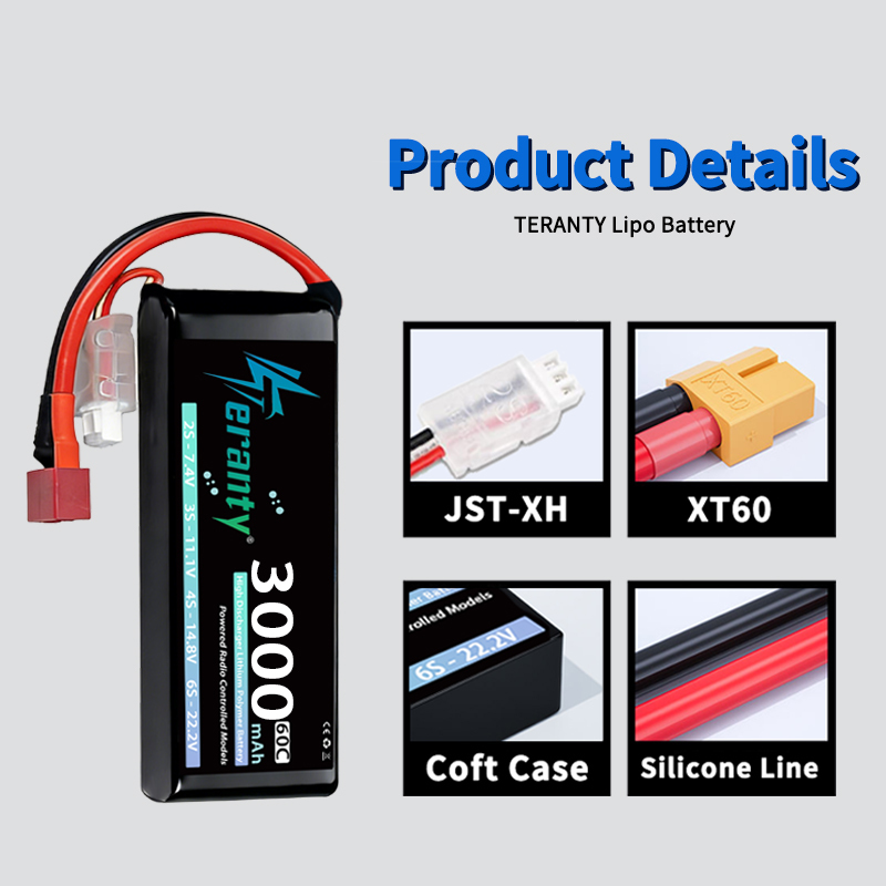 Batterie Lipo TERANTY 2S 3000m - Drone Lipo Battery avis et prix