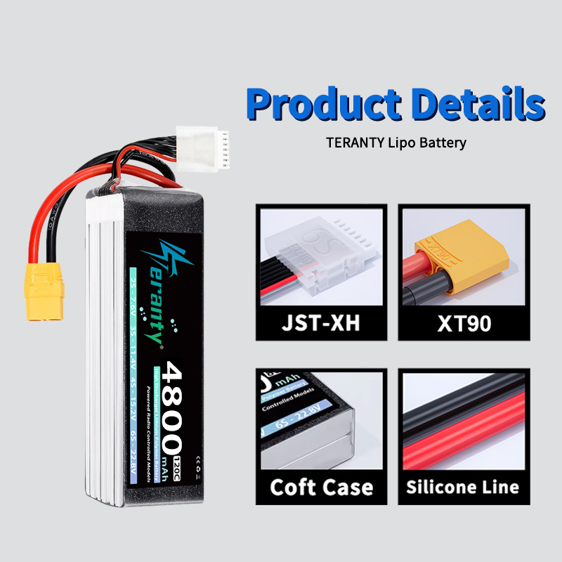 Batterie Lipo TERANTY 6S 4800m - Drone Rc Link avis et prix