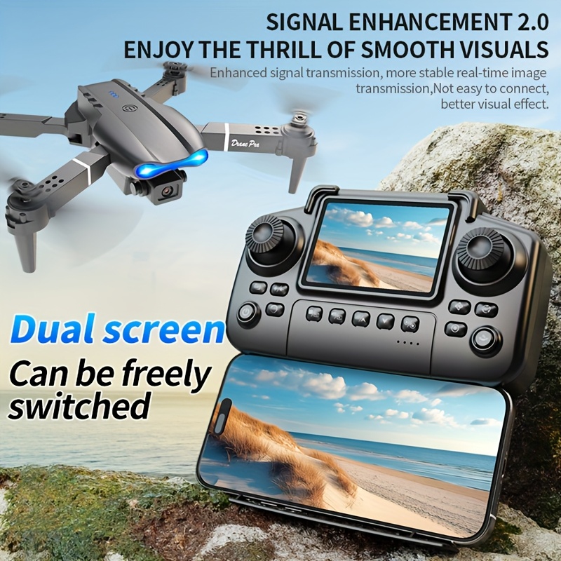 Drone pliable E99 PRO MAX avec - Drone Rc Helicopter With Camera avis et prix