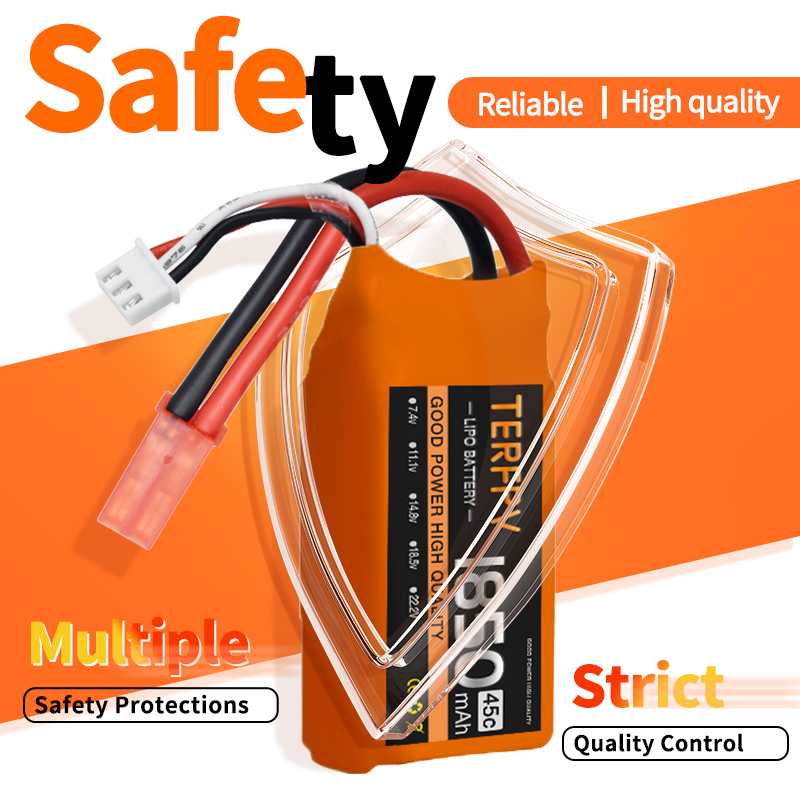 2/4PCS TERFPV 1850mAh 7.4V 45C - Drone Rc Truck avis et prix