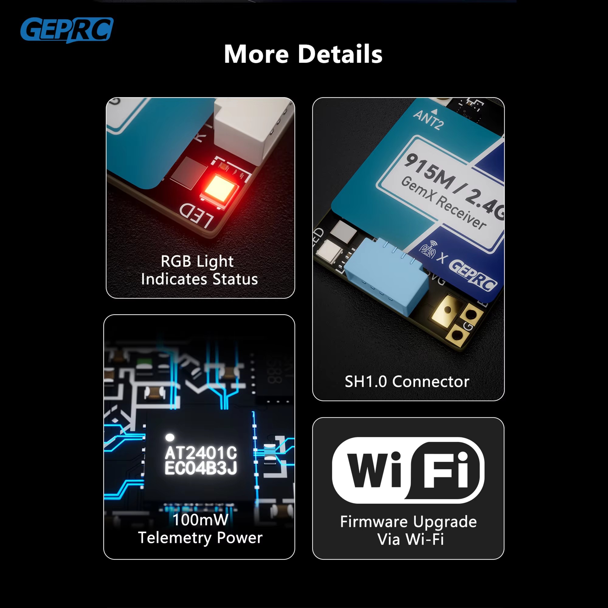 GEPRC ELRS 915 M/2.4G Gemini X - Drone Rc Parts avis et prix