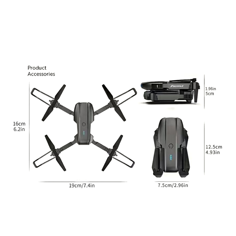 Drone RC pliable FACEGLE UAV E - Drone Rc Helicopter With Camera avis et prix