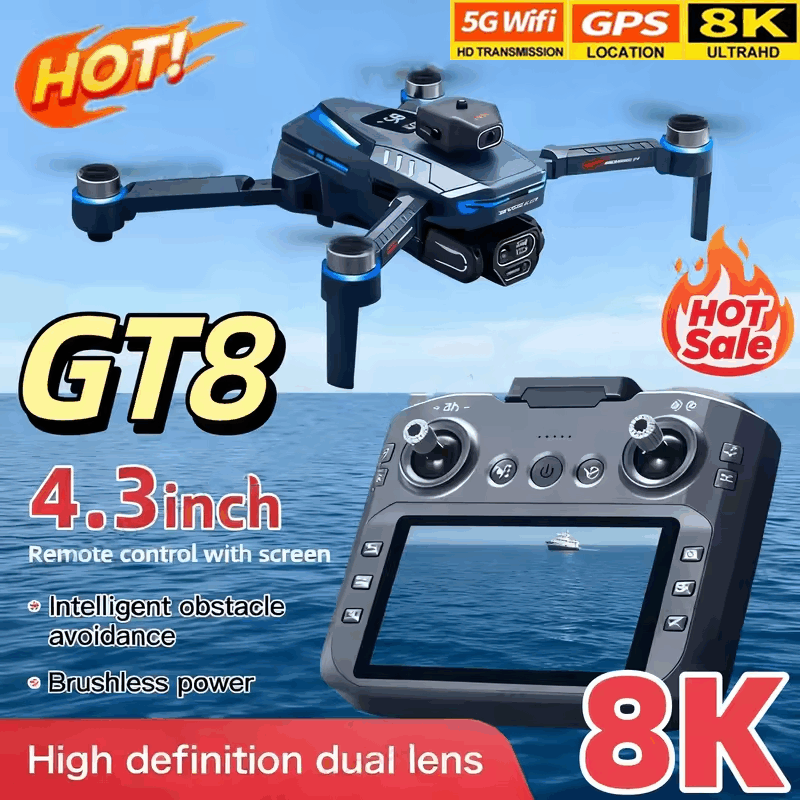 Drone GT8 avec caméra HD 8K, W - Drone Rc Price avis et prix